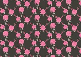 Black And Pink Flower Wallpaper Shantung
