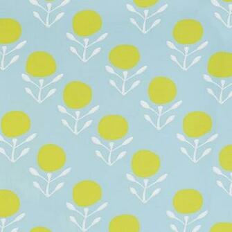 Blossom Wallpaper Aqua Citrine Contemporary By Serena