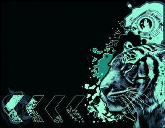 Tiger Neon Wallpaper Rocketdock