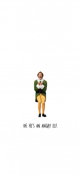 Angry Elf iPhone Wallpaper In Christmas