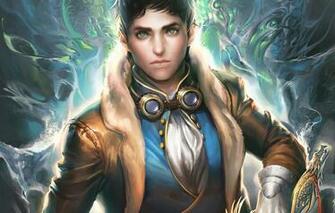 Wallpaper Weapons Magic Dragon Sword Art Glasses Guy The