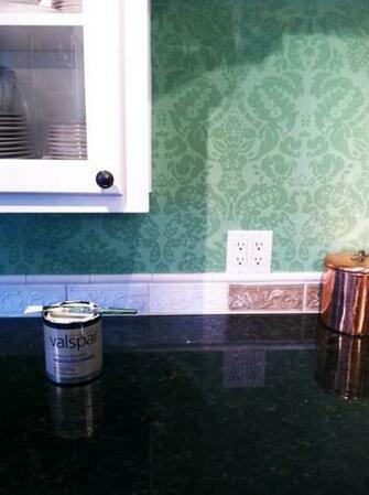 Repainted And We Also Decided To Try Painting Over The Brown Tiles