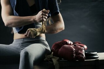 Wallpaper Sport Girl Boxing Gloves Sports