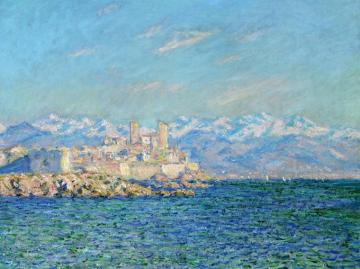 Wallpaper Claude Monet Antibes Sea Nature Mountain Pictorial Art