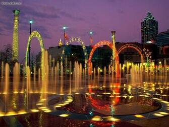 City Centennial Olympic Park Atlanta Georgia Desktop Wallpaper