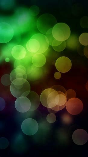 Cool Colors Bokeh iPhone 5s Wallpaper