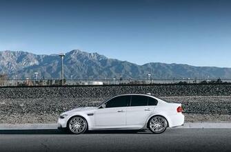 Wallpaper Bmw M3 E90 White Mountains Side Automobile