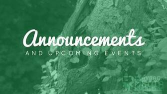 Natural Serenity Announcements Still Background