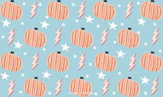 Preppy Halloween Wallpaper Ideas Pumpkin Lightning