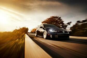 Volkswagen Golf Gti On The Road Wallpaper