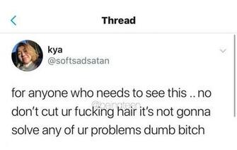 Meanwhile Trans Guys Whose Long Hair Causes Dysphoria In The