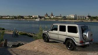 Mercedes Benz G Class G500 In Designo Platin Magno Rear