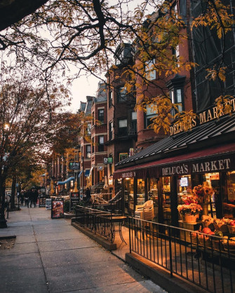 Fall Vibes On Newbury Street Wallpaper
