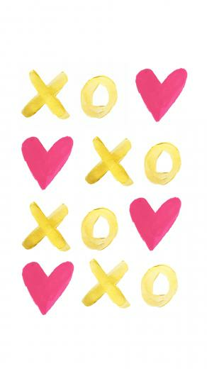 Handpainted Hearts Wallpaper And Printables La Petite