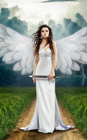 Angel Clouds Landscape 4k Ultra HD Mobile Wallpaper