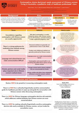 Contraceptive Choice Decisional Needs Assessment Of Chinese Women