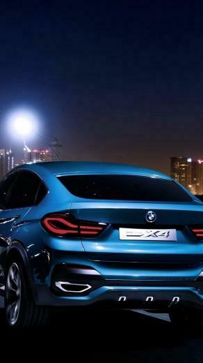 Wallpaper Bmw X4 Rear Blue City