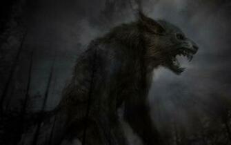 Werewolf Horror Wallpaper