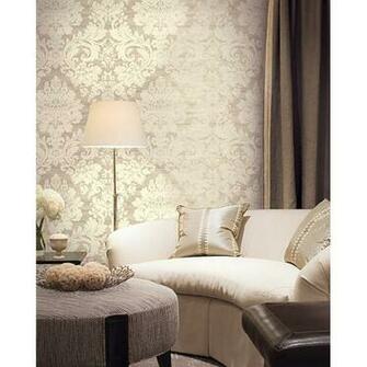 Gk80001 Burgundy Silk Damask Fairwinds Studios Wallpaper