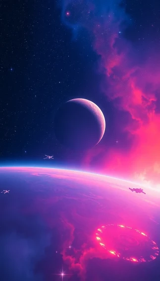 Star Wars Space Scene Background