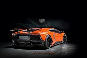 Lamborghini Aventador Sv Orange Color Cars Photos