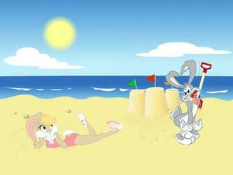 Bugs Bunny And Lola At The Beach By
