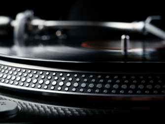 Resist First Think Later Turntable Wallpaper