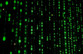 Matrix Binary Code Falling Wallpaper