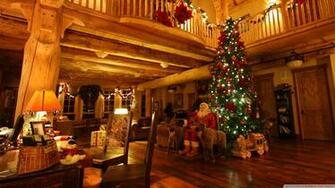 Lodge At Christmas Time 4k HD Desktop Wallpaper For Ultra
