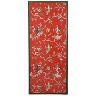 Chinoiserie Chic Framed Wallpaper Panels