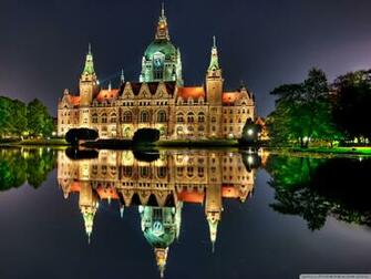 The New City Hall In Hanover Germany 4k HD Desktop Wallpaper