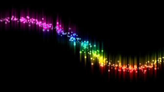 Wallpaper Abstract Black Colorful Curve 4k