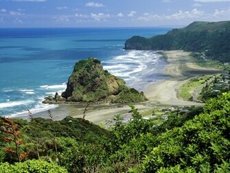 Hq Piha Beach New Zealand Wallpaper