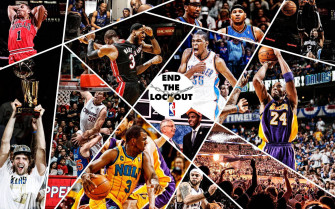 Cool Nba Superstars Collage Wallpaper