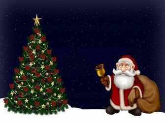 Merry Christmas Santa Claus HD Wallpaper For iPad