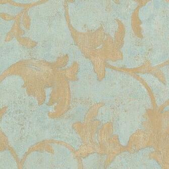Damask In Teal Blue And Gold Te29309 Traditional Wallpaper By