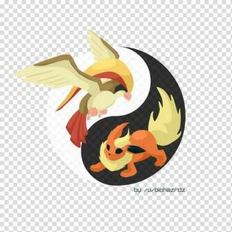 Yin Yang Pidgeot Flareon Eevee Pidgeotto Cartoon And