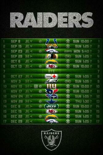 Raiders Schedule Wallpaper Oakland iPhone 4s