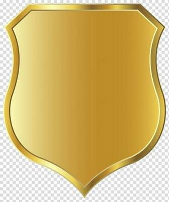Gold Shield Template Icon Scalable Graphics Golden Badge