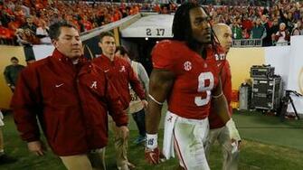 Alabama S Bo Scarbrough Broke Leg In Title Game Sporting News
