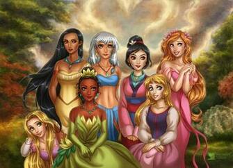 Disney S Princesses By Daekazu Fan Art Wallpaper Movies Tv