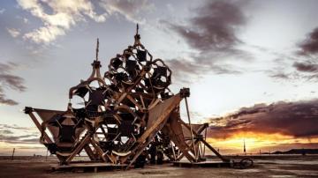 Otic Oasis Two Ultra HD Burning Man Nevada Wallpaper