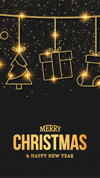 Merry Christmas And Happy New Year 4k Wallpaper iPhone HD Phone 8290h