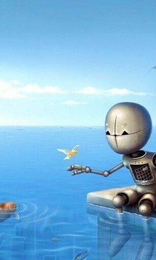 Bigger Cute Robots Wallpaper For Android Screenshot