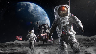4k Astronaut Car Moon Earth Space Usa Rare Gallery