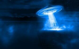 Ufo Abduction Wallpaper Stock Photos