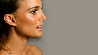 Wallpaper Natalie Portman Brunette Face Profile