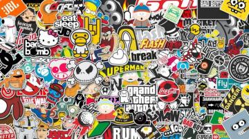 Sticker Bomb Wallpaper Top Background