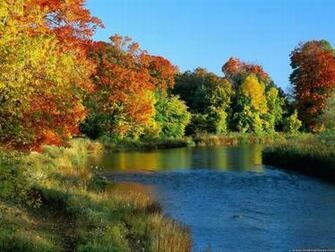 Wallpaper Natural Background Autumn Reflections Vermont