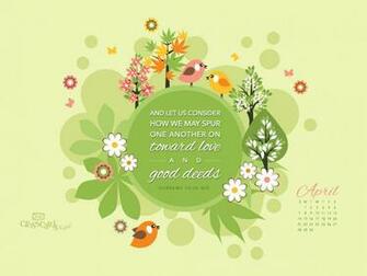 April Hebrews Niv Desktop Calendar Monthly